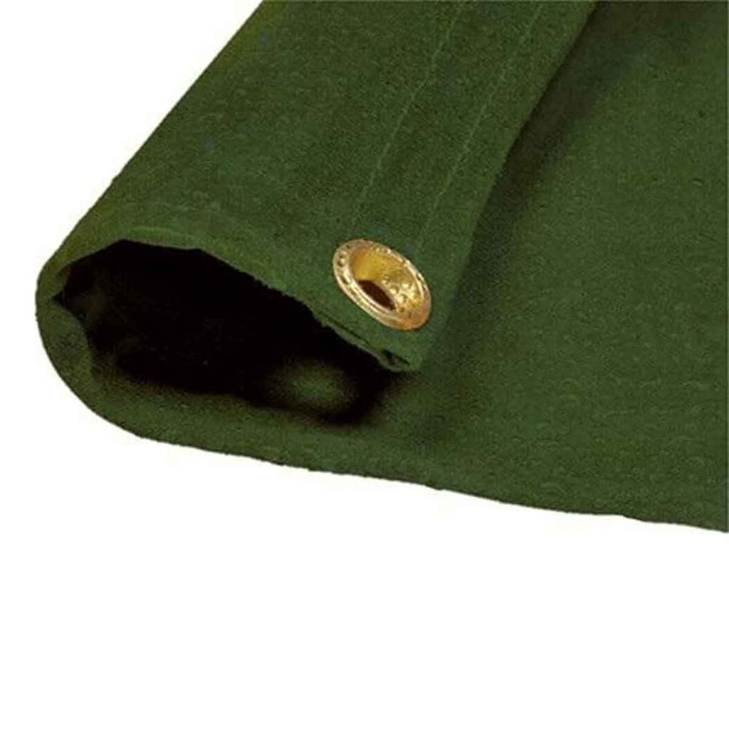 8' x 12' Canvas Tarp w/ grommets, green