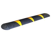 6ft Rubber Speed Bump with Yellow Tape