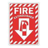 Fire Extinguisher Sign 4x12