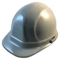 Omega II HI-VIZ Hard Hat w/ 6 point Ratchet Suspension, Gray