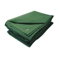 8' x 14' Canvas Tarp w/ grommets, green