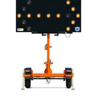 Single Mast 15 Light 50W Vertical Arrowboard