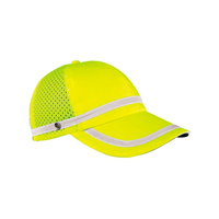 Baseball Cap w/ Silver Reflective (Disc), Lime